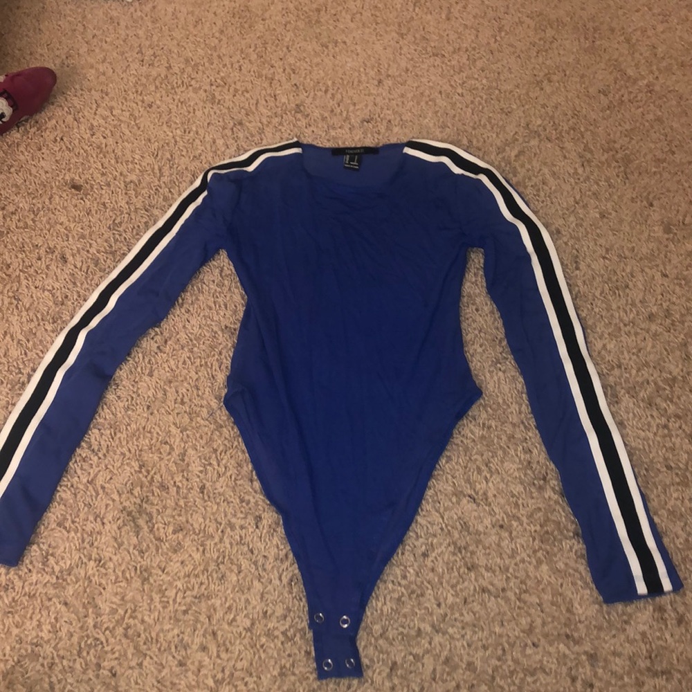 Blue bodysuit